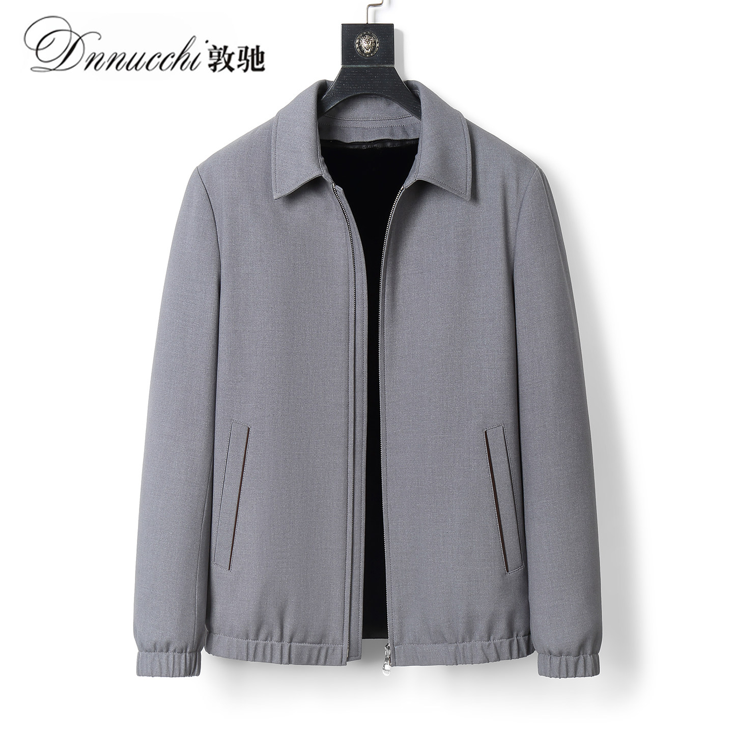 厚款派克服水貂内翻领胆皮毛一体