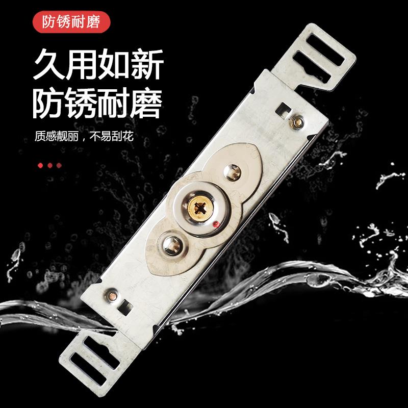 通用型卷帘门锁超薄卷闸门手拉门铜芯锁带钥匙十字中间铜锁芯包邮