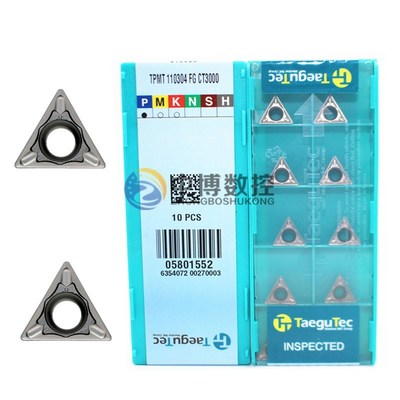 正品韩国特固克三角数控刀片TPMT090204/110304FG CT3000陶瓷钢件