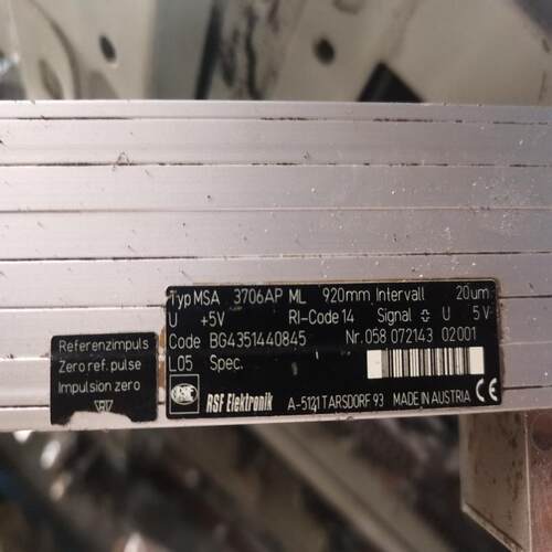 议价MSA 3706AP  ML920mm光栅尺，可维修