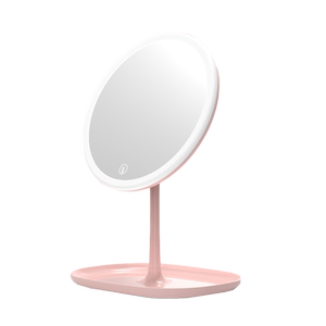 绿狸化妆镜带灯经典款宿舍led化妆镜学生梳妆台补光便携桌面镜子