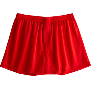 红色阿罗裤本命年内裤男蛇年鸿运礼物冰丝宽松大码短裤居家哈罗裤