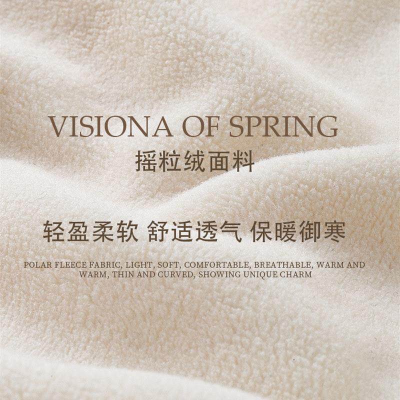 白色摇粒绒外套女春秋季2026新款修身小个子短款上衣薄款连帽卫衣