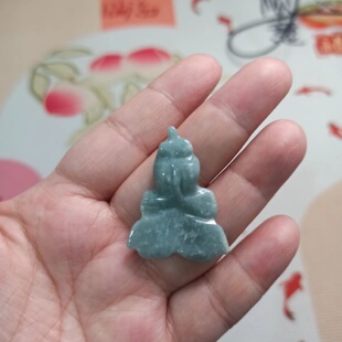 432危料天然翡翠吊坠雕刻件年年有余金鱼牌卡35X27mm左右满48包邮