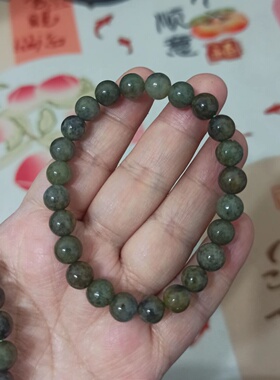 天然翡翠手串单圈圆珠手链