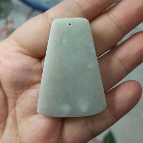 天然翡翠平安无事牌46X33mm