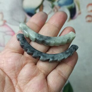 14天然翡翠玉璜吊坠手牌卡60mm左右编绳材料玉衡配件满48元包邮