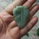 一物一图34缅甸天然翡翠吊坠叶子金枝玉叶卡44X33mm满48元 包邮