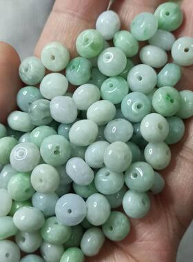 天然翡翠算盘珠卡8.5mm左右