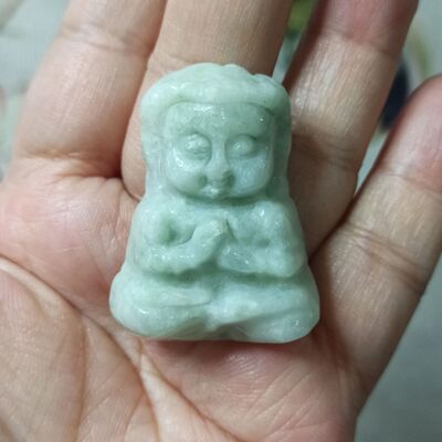 缅甸天然翡翠吊坠宝宝佛牌子佛公