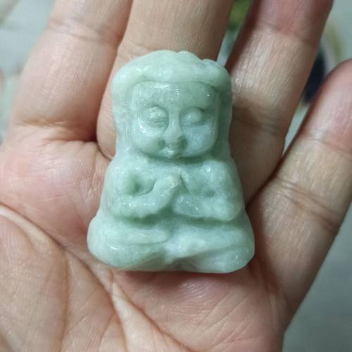 缅甸天然翡翠吊坠宝宝佛牌子佛公
