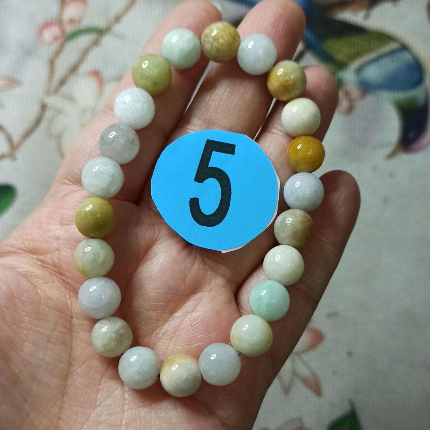 天然翡翠手串多宝圆珠链