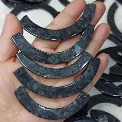 天然翡翠乌鸡玉璜项链吊坠编绳