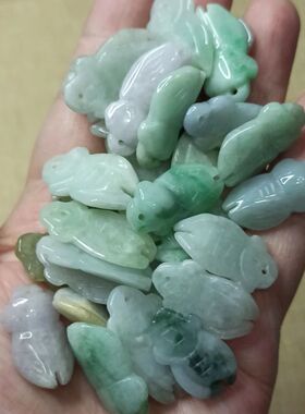 14缅甸天然翡翠吊坠玉蝉知了一鸣惊人卡24X13mm左右满48元包邮