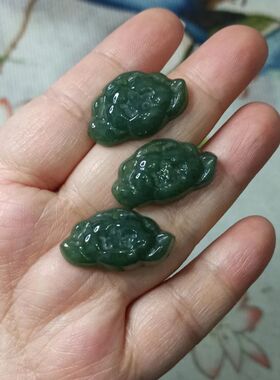 49缅甸天然翡翠飘花吊坠孔莲花卡26X15mm左右荷花一个满48元包邮