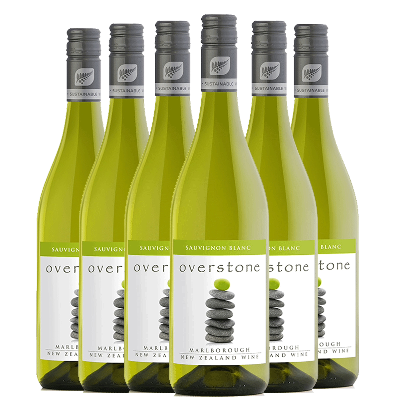 新西兰overstone马尔堡苏维翁长相思白葡萄酒750mlX6瓶