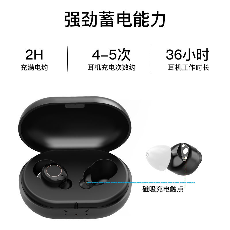 外贸现货磁吸充电助听器蓝牙外观老人声音放大器集音器充电仓配件