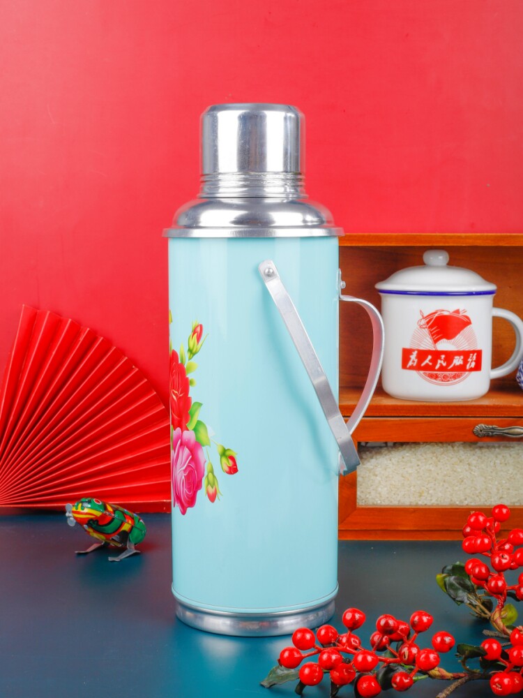 传统复古热水瓶怀旧茶室摆件暖壶