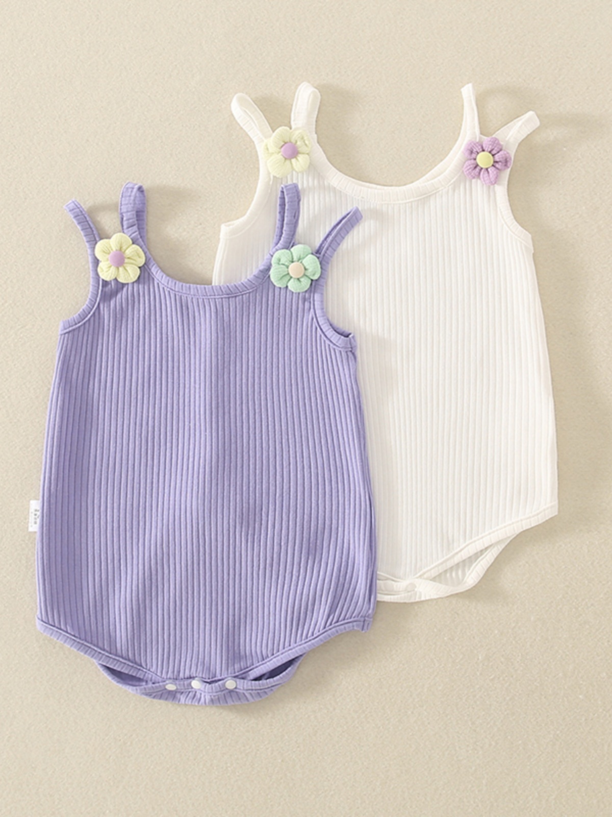 婴儿衣服夏季薄款透气可爱女宝宝包屁衣纯棉哈衣新生儿吊带爬服夏