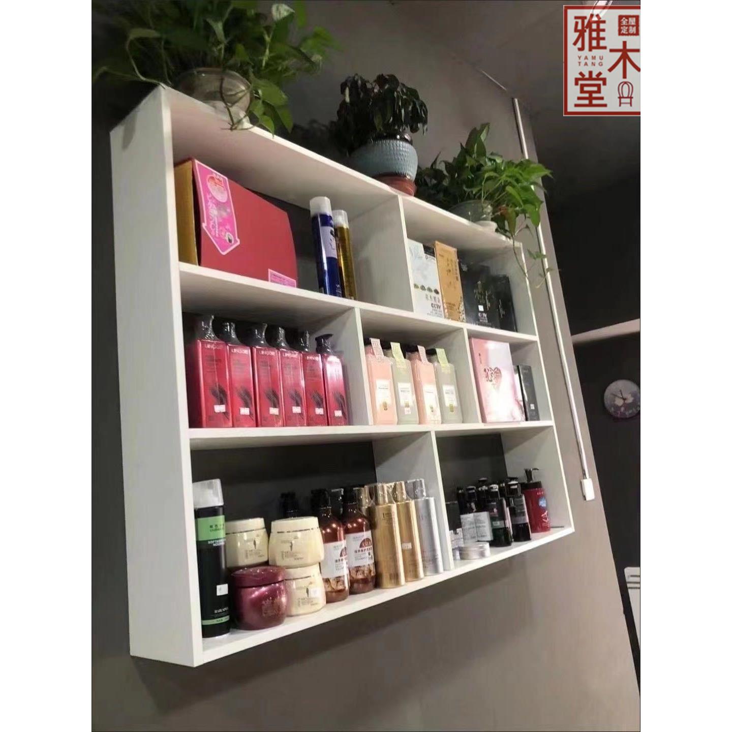 网红理发店毛巾墙柜美容美发店放毛巾的柜子挂墙发廊专用染膏壁柜