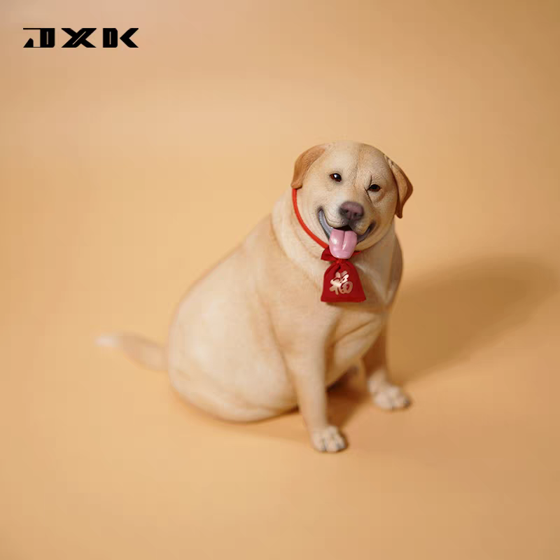 JXK 1/6 拉布拉猪 肥胖拉布拉多福袋宠物狗犬模型潮玩摆件