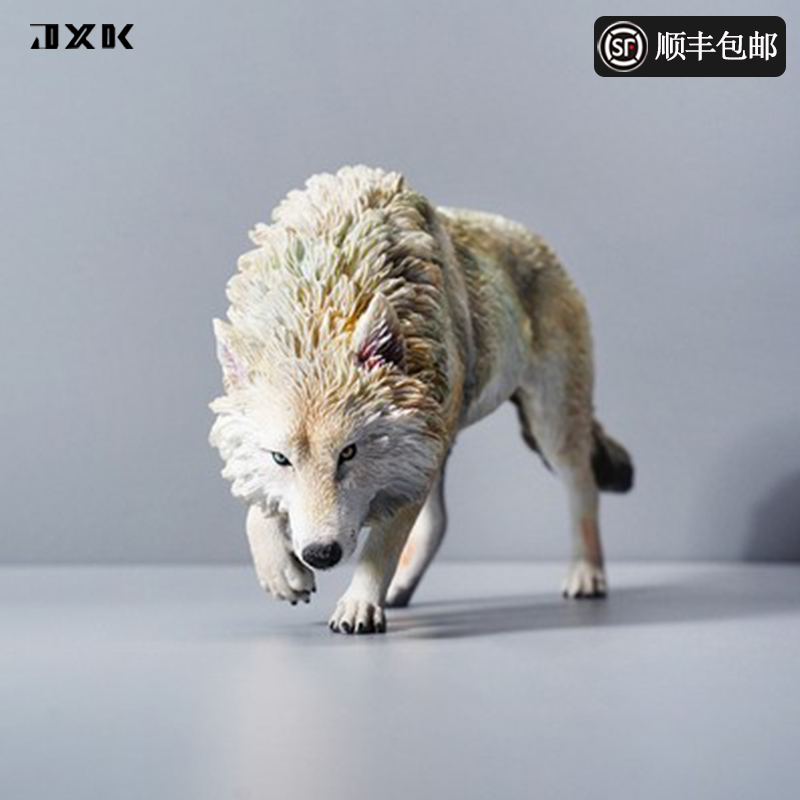 现货1/6北美灰狼仿真凶猛礼物