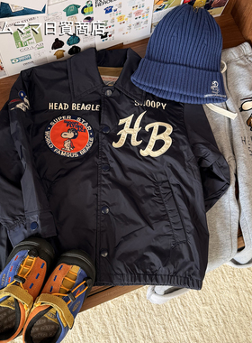 日系DD儿童藏青棒球服外套卡通刺绣风衣夹克防风轻薄款休闲上衣潮