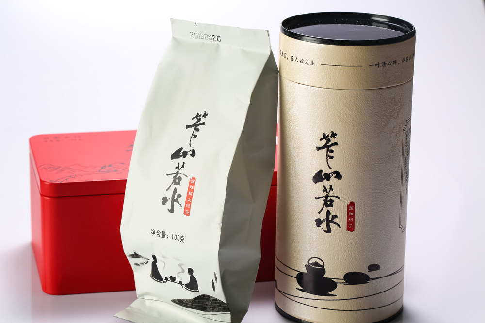 攀枝花国胜高山绿茶 笮山若水牌  毛峰茶 100克   听筒装