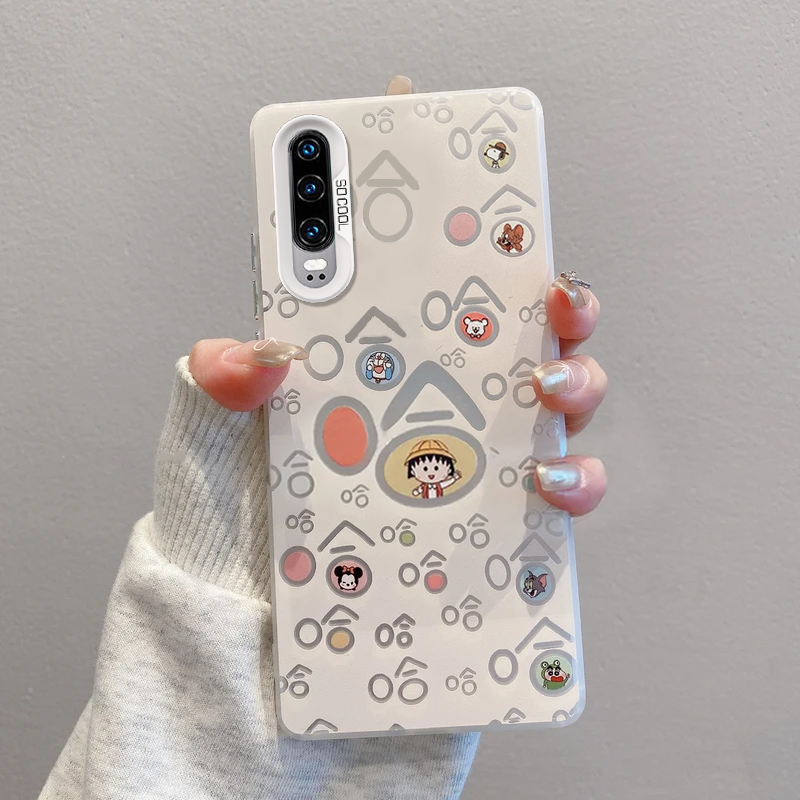 华为p30手机壳彩银小丸子哈哈