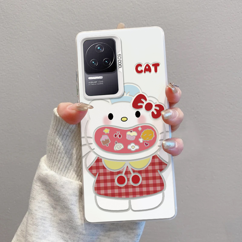 红米K50格子衣KT大口磨砂彩银