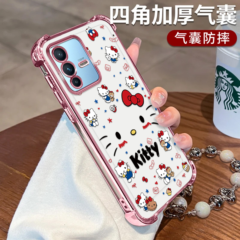 VIVOS12可爱Kitty猫电镀四角防摔
