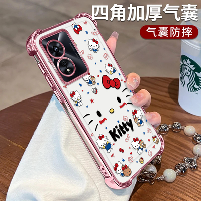 OPPOA97可爱Kitty猫电镀四角防摔