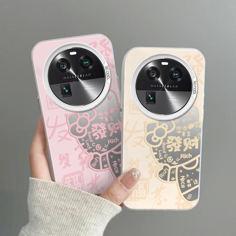 OPPOFINDX6手机壳发财KT猫