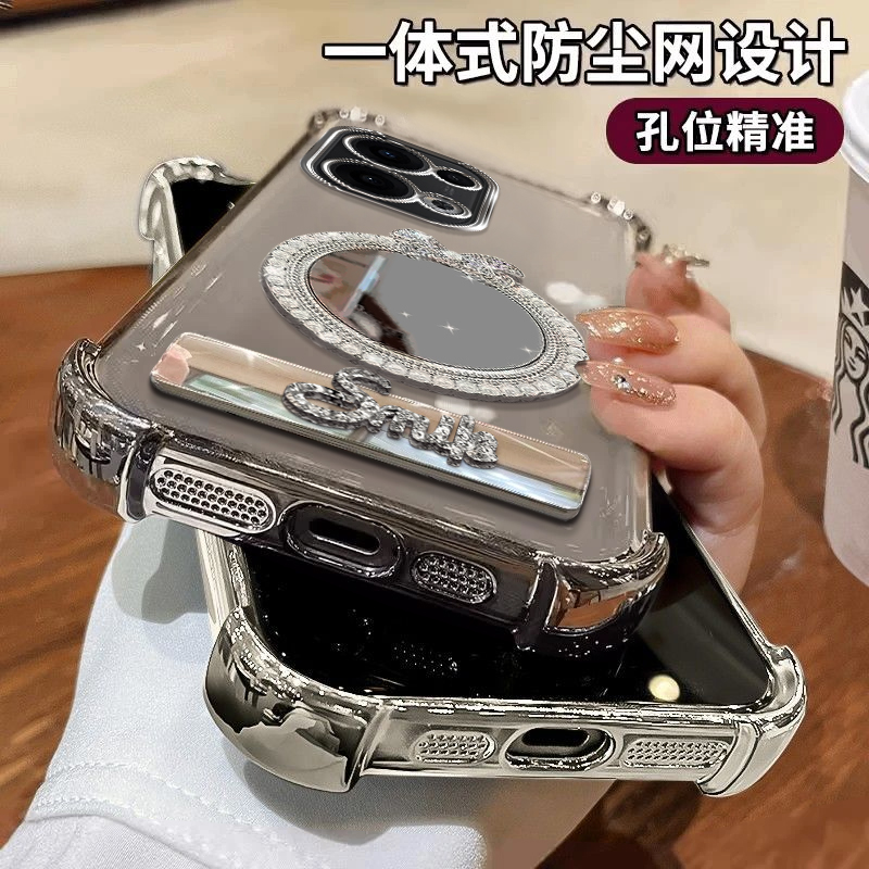 OPPORENO13手机壳珍珠镜子