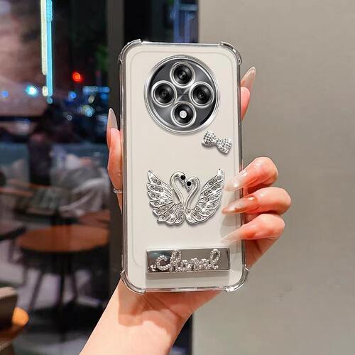 OPPOA3闪钻天鹅手机壳