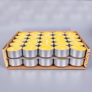 高档纯酥油灯供佛灯无烟1/2/3/4/8时0粒铝壳香薰供佛茶蜡食用级