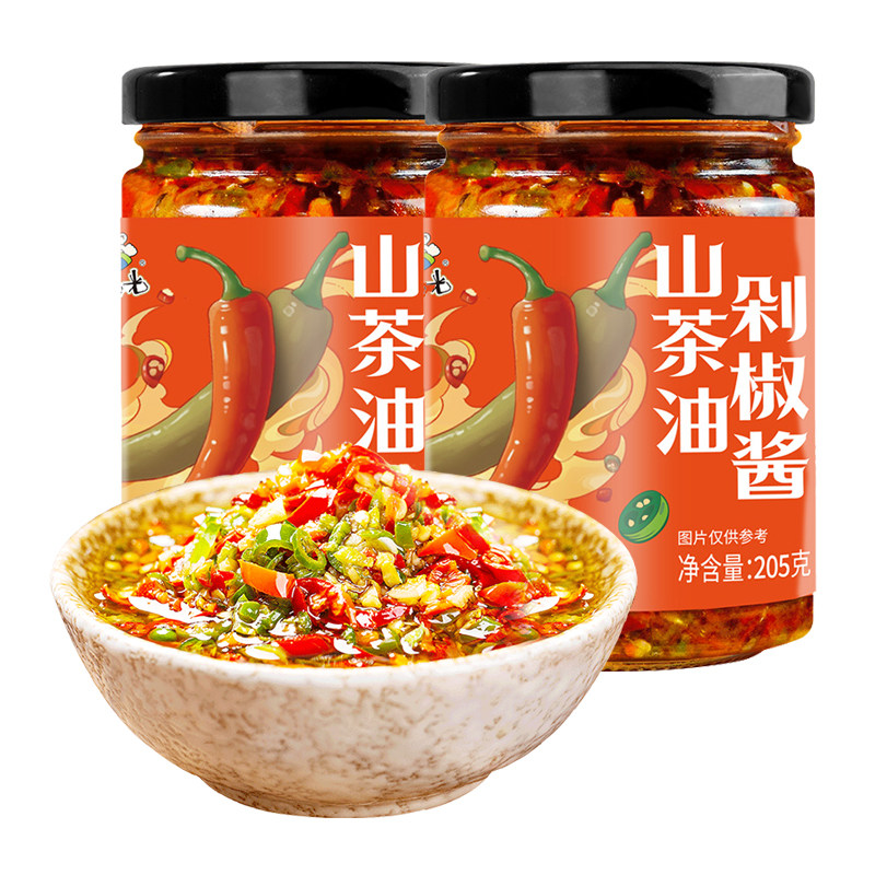饭扫光农家特产辣椒酱拌面下饭菜图片