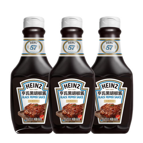 亨氏低脂黑胡椒汁酱料