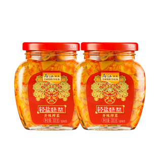 乌江开味榨菜300g瓶装重庆开味红油萝卜丝下饭菜咸菜早餐配粥泡菜