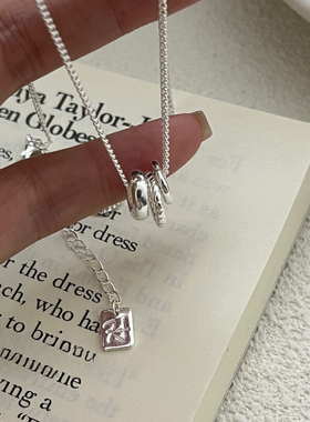 纯银蛇骨链女简约气质项链