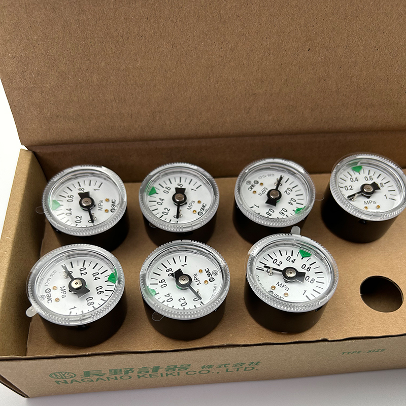 SMC气源压力表G36/G46/G43/G27-10-4-2-01M-C气动真空负压表G33