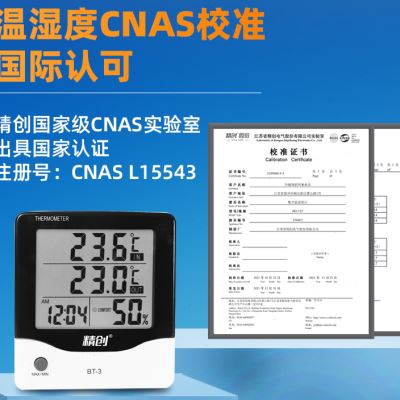 精创BT3电子温湿度计数显室内外温度湿度计工业家用温室带外监视