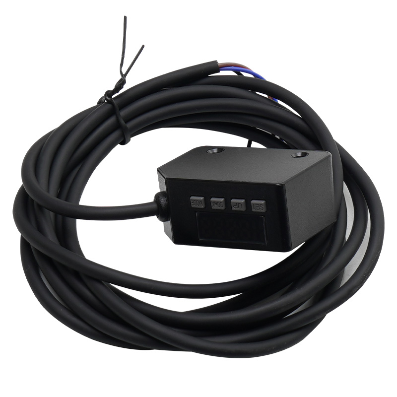 输送带检测高f精度数显漫反射光电开关传感器条形光可见光斑感应