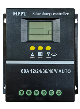 MPPT太阳能控制器12V24V36V48V铅酸磷酸铁锂电池60A80A100A充电瓶
