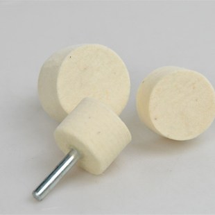 优质羊毛打磨头 30mm35mm40mm 6mm柄 模具省模镜面高光抛光头棉球