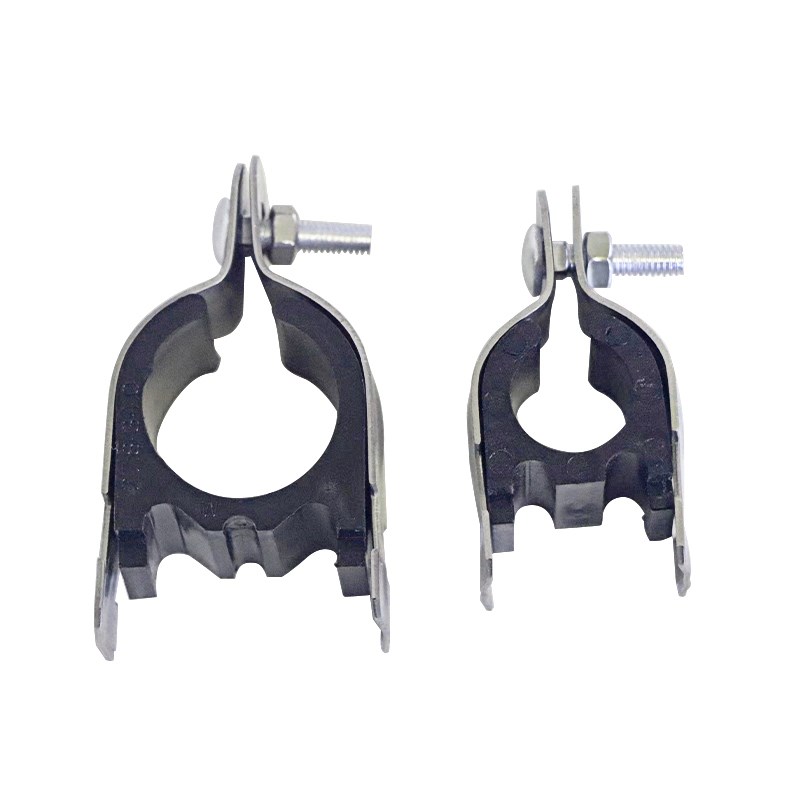 镀锌P型管卡 衬套P型卡 t分体式管夹 防震垫管夹 绝缘内衬套P型卡