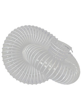 白色透明PVC钢丝波n纹软管 通风管 除尘排尘管 木工机械吸尘管子