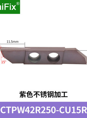 走心机外圆双孔切槽刀杆CTPWR10/12/16R端面槽切断斜口大切深刀杆