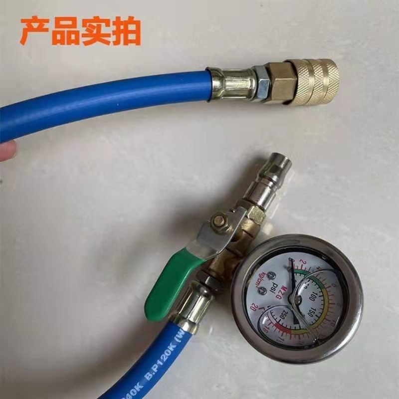 新型充气快速自锁式表胎杆油表气压表充气测压打气压表通用表充气