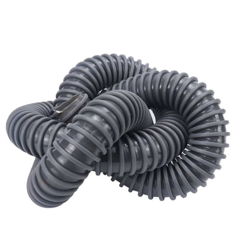 PD方筋管颗粒吸尘管物料管灰色塑筋管螺旋N骨架负压波纹管吸排管